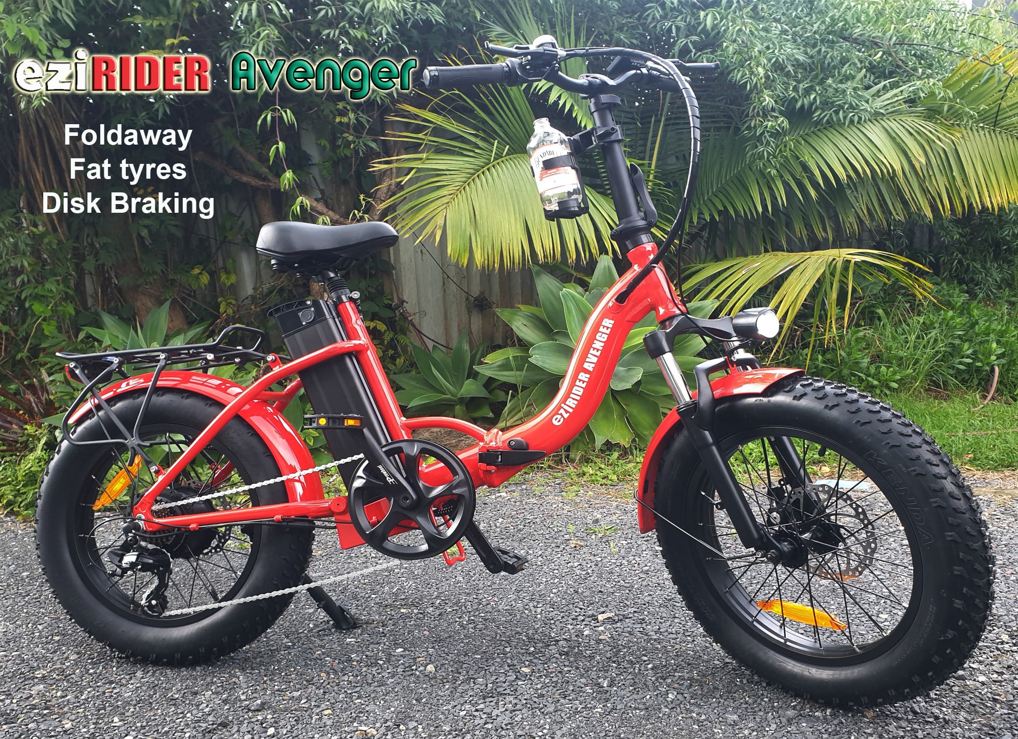 ezi RIDER Avenger foldaway, fat tyre electric bike